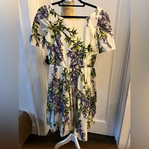 Dolce & Gabbana purple Lilac cotton dress size It42 Made in Italy